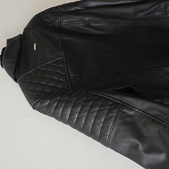 NWOT DKNY Moto Leather Jacket! - Picture 7 of 7